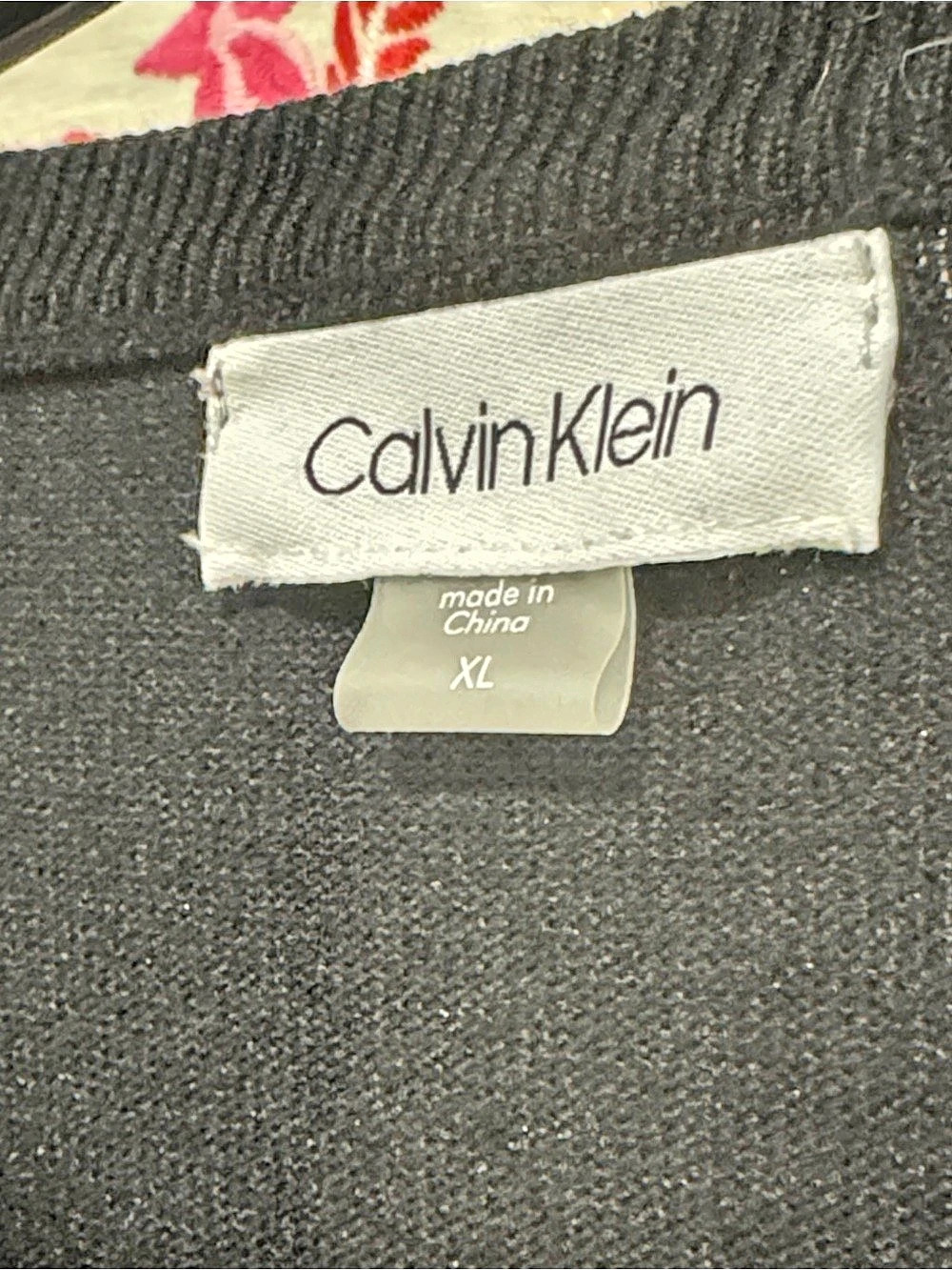 Calvin Klein Black Ruffle Cuff Mini Dress Size XL Like New - Picture 6 of 6